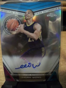Refractor cromado ISAIAH WONG 2023-24 Topps AUTO CA-IW - Imagen 1 de 1