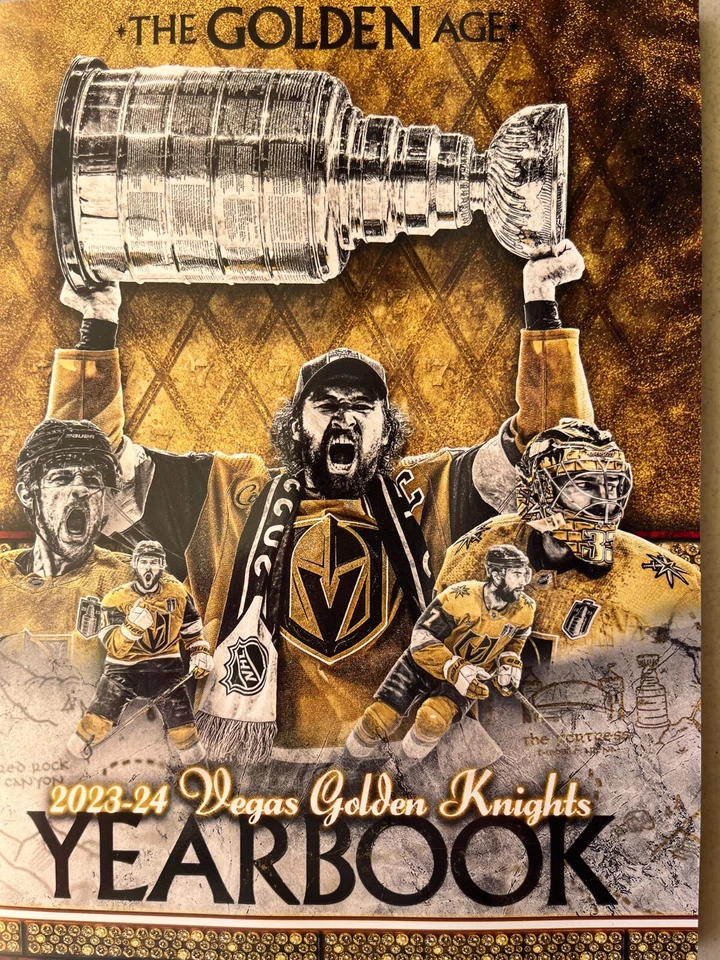 2023 2024 LAS VEGAS GOLDEN KNIGHTS YEARBOOK HOCKEY STANLEY CUP FINAL CHAMPIONS - Image 1 of 1