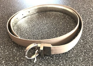 Cintura Donna, Marrone Chiaro e Argento, Reversibile, Taglia L - Foto 1 di 6