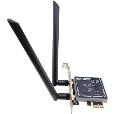 AX200 PCIe Wireless Network Adapter Desktop PC WiFi 6 Bluetooth RGB LED Heatsink - Image 1 of 4
