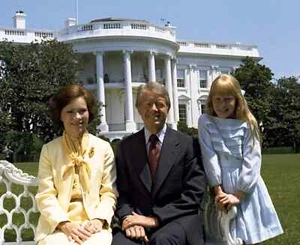 President Jimmy Carter and Rosalynn and Amy Carter Photo 5x7 - Picture 1 of 1