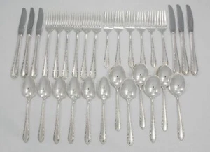 Wild Flower by Royal Crest Sterling Silver Grille Flatware set for 6, 30pc - NoM - Picture 1 of 5