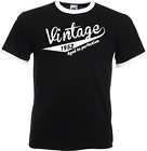 72nd Birthday Gifts Presents Year 1952 Mens Ringer Vintage Retro T-Shirt Aged To
