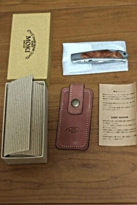 MOKI Red Fox Holding Knife Leather Sheath Japan New with Box - Image 1 of 4