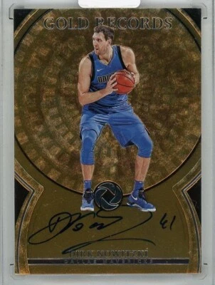 Dirk Nowitzki  2017-18 PANINI Opulence #GR-NOW Gold Records Autograph 01/25 - Image 1 of 2