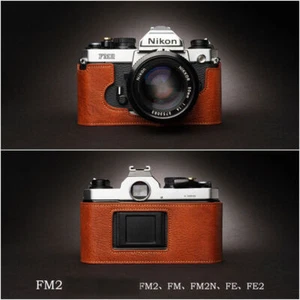 Handmade Leather Half Camera Case Cover For Nikon FM2 FM FM2N FE FE2 FM3A FM10 - Picture 1 of 20