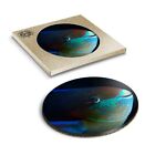 1 x Boxed Round Coasters - Parrotfish Tropical Fish Face #3552