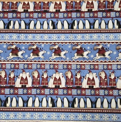 Debbi Mumm Ártico Vacaciones Tela Algodón 1 Yarda Santa Pingüinos Oso Polar Foto 1 de 4