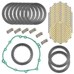 Clutch Friction Plates Gasket Kit for Kawasaki ZX10R ZX-10R Ninja ZX1000 2006-10 - Picture 1 of 8