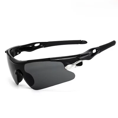 Fahrradbrille Sport Sonnenbrille Polarisiert Verspiegelt UV400 Radbrille Herren - Bild 1 von 4