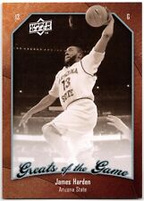 2009/10 Upper Deck Greats of the Game JAMES HARDEN Base Set RC Rookie Card #36