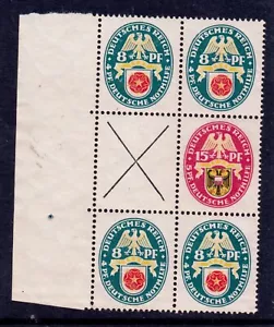 EBS Germany 1929 - Welfare se-tenant block - Michel S75+S69+W36 - MNG(*) - $554 - Picture 1 of 1