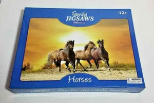 Family Jigsaws Running Horses 500 pieces Sealed - Picture 1 of 1