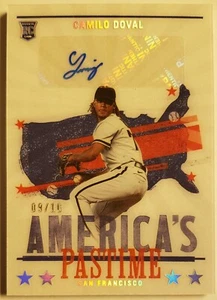 Camilo Doval 2022 Panini Chronicles Pastime Auto Holo Silver 9/10 (AP-DO) GIANTS - Picture 1 of 2