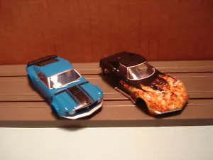 2 AFX RACING H.O. SCALE SLOT CAR BODIES ONLY BOSS 302 & 1968 CORVETTE 427 - Picture 1 of 5