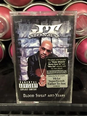 JT Money Blood Sweat And Years Cassette Tape SEALED 2001 Rap Hip Hop Florida  - Image 1 of 2