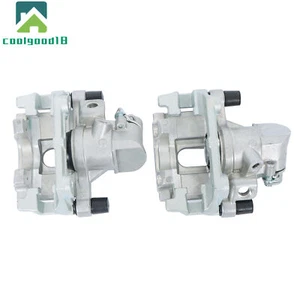 2× Rear Brake Calipers w/ Bracket For 2004-2008 Mazda 3 2005-2011 Volvo S40 V50 - Picture 1 of 11
