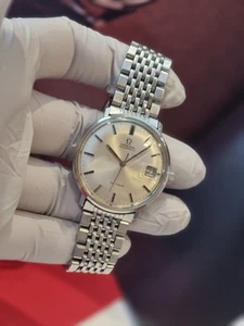 Pulsera Omega Automática De Ville 166.033 Con 1037 Cuentas Originales de Arroz En muy buena condición - Imagen 1 de 16