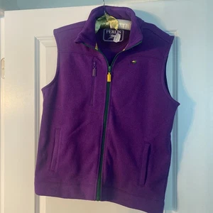 Rare Perlis Crawfish New Orleans Purple Yellow Green Vest Men's Sz. Medium - Picture 1 of 15