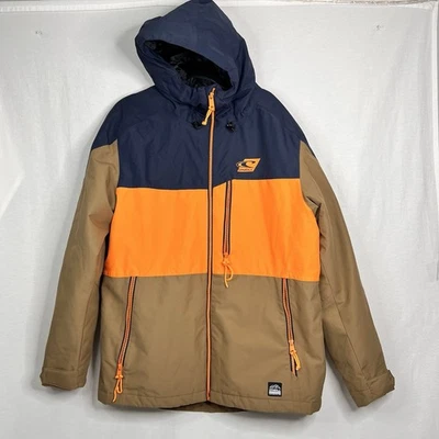 Chaqueta O’Neill Exile Snow Ropa Exterior Cortafuegos Hiperseco Azul Tostado Naranja Para Hombre’s L Foto 1 de 4