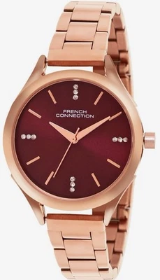 French Connection Stella Maris Ladies Watch Plum Dial 34mm Case - Image 1 of 4