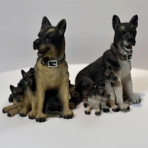 VTG German Shepherd 5.5 inch Resin Figurines by Cornerstone Creation - One Pair - Picture 1 of 6