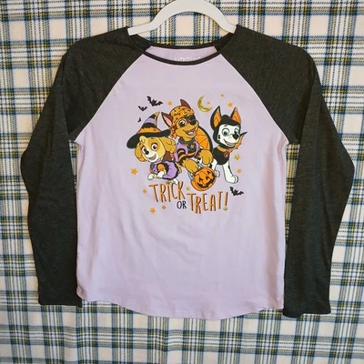 Girls Jumping Beans Halloween Paw Patrol Dog Shirt Purple Size 12 Skye Marshall - Image 1 of 4