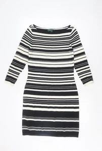 Ralph Lauren Women's Black Striped Pullover Jumper S - Picture 1 of 12