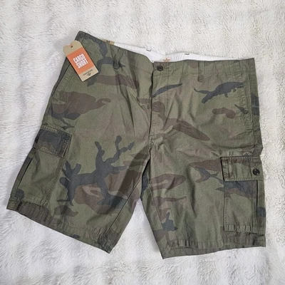NUEVO Pantalones Cortos Dockers Cargo Camuflaje Talla 44 Para Hombres Verde Camuflaje Algodón Exterior Foto 1 de 4