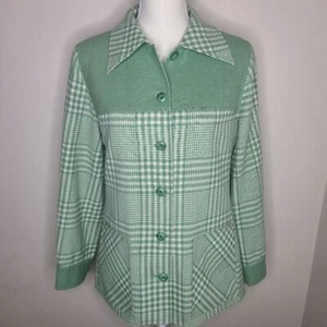Vintage Pendleton Rare 49er Jacket Mint Green & Beige 100% Wool Gr. 14 60s/70s - Bild 1 von 8