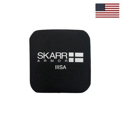 Skarr Armor Ultra Lite NIJ Level III+ Single Curve Stand Alone 6"x6" Side Plate