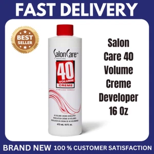 Salon Care 40 Volume Creme Developer – 16 Oz for Hair Lightening & Coloring - Picture 1 of 9
