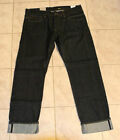 J.C Rags Alpha Men's Straight Leg Selvedge Denim Jeans Dark Rinse $139 NEW 32x34
