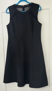 DKNY Women’s Large Black Donna Karan New York Fit & flare A Line Flirty Dress - Picture 1 of 17