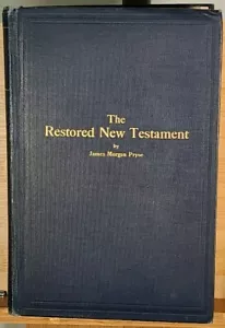 The Restored New Testament James Pryse 1916 2nd Ed - Iesous Ioannes Occult Bible - Picture 1 of 11
