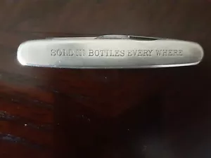 VTG. KASTER & BROS. NY. COCA-COLA BOTTLING COMPANY PEN KNIFE METAL HANDLES - Picture 1 of 14