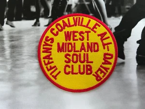 NORTHERN SOUL : TIFFANYS COALVILLE WMSC - Embroidered Iron Sew On Patch - Foto 1 di 1