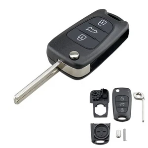 Key Fob Shell Replacement for Hyundai I20 I30 X35 IX20 Veloster 3 Button - Picture 1 of 24