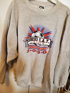 Vintage Ohio S.A.Y. Y2K Turnier Erwachsene Größe Large College Sweatshirt grau - Bild 1 von 4