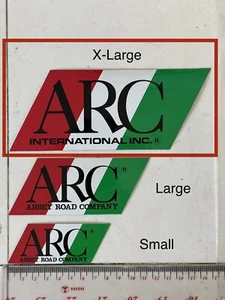 ARC X-Large Tri-Color Decal ARC Magic ARC Brazing ARC JDM 17cm X 7cm RARE - Picture 1 of 5