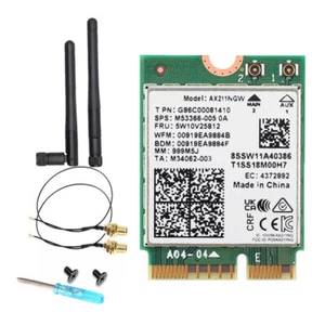 AX211NGW WiFi 6E Tri Band 2.4G/5G/6Ghz Wifi Network Card Bluetooth 5.3 - Picture 1 of 9
