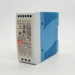 246053 New In Box; Mean Well MDR-60-24 Power Supply AC/DC 24V 60W - Picture 1 of 5