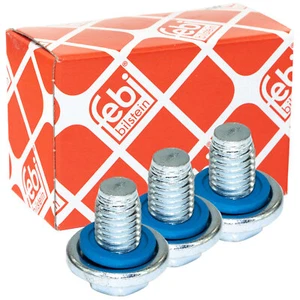 Ölablassschraube FEBI 176254 M12 x 1,75 mm mit Dichtring Set 3 Stück für Opel - Bild 1 von 6