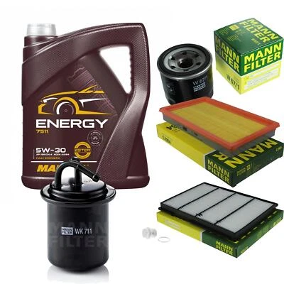 MANN Inspection Set 5 L MANNOL Energy 5W-30 Pour Subaru Impreza Coupe 1.6 AWD - Photo 1/4