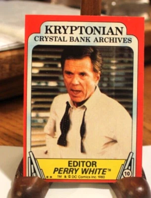 1980 Topps Superman II Editor Perry White Kryptonian Crystal Bank Archives #10 - Image 1 of 2