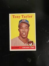 1958 Topps #411 EXMT TONY TAYLOR Rookie Card Chicago Cubs