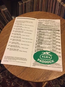 Alysheba Belmont June 6 1987 Vintage Horse Racing Program Paddock Pass Sticker - Picture 1 of 12