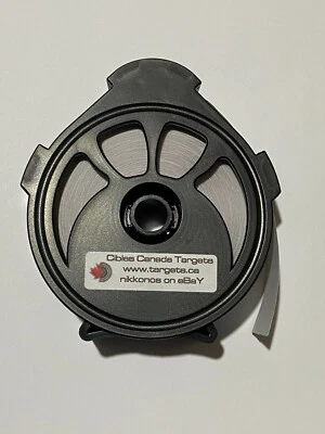 Plastic Dispenser w/Black 3/4 Self-Adhesive Target Pasters/stickers 1000 pasters - Image 1 of 4