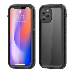 Wasserdichtes Hülle Für iPhone 12, Heavy Duty Shockproof Protector Cover Black - Picture 1 of 6