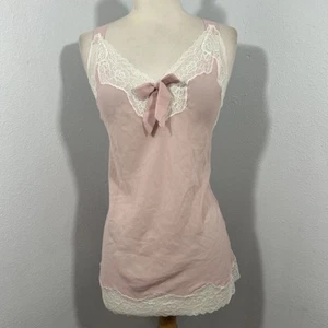 Adore Me Slip Dress Womens M Pink Lace Fairycore Feminine Romantic 90s Y2K - Picture 1 of 7